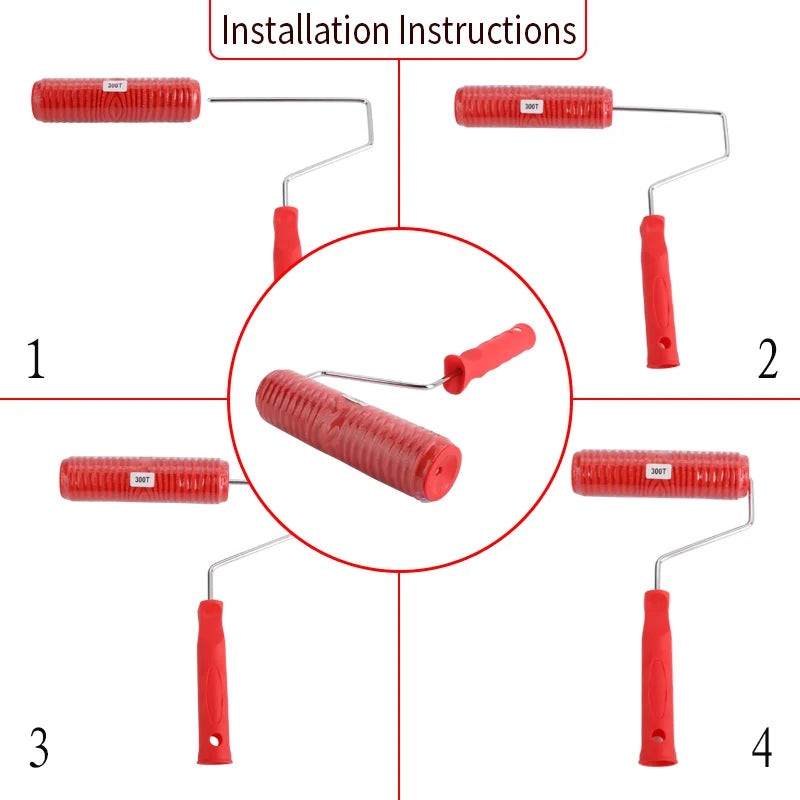 Decorative Paint Roller Texture Painting Tools Pattern Embossing for Wall Airless Pintura Machine Bedroom Rubber Household EG317