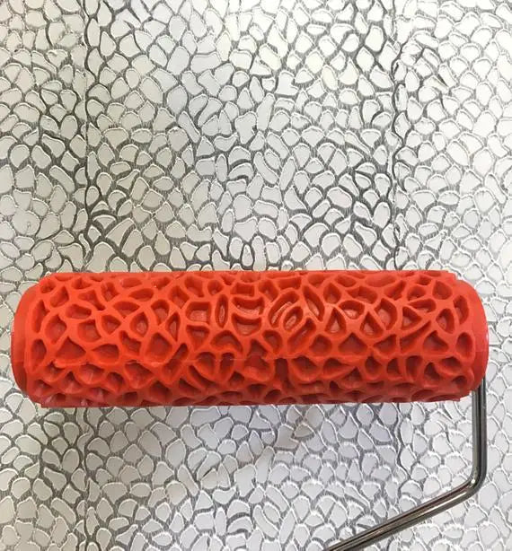 Decorative Paint Roller Texture Painting Tools Pattern Embossing for Wall Airless Pintura Machine Bedroom Rubber Household EG317