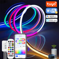 10M/32.8ft TUYA LED Neon Strip Lights Waterproof RGBIC Neon Rope Lights WiFi Flexible Tape with Chasing Effect work with Aleax