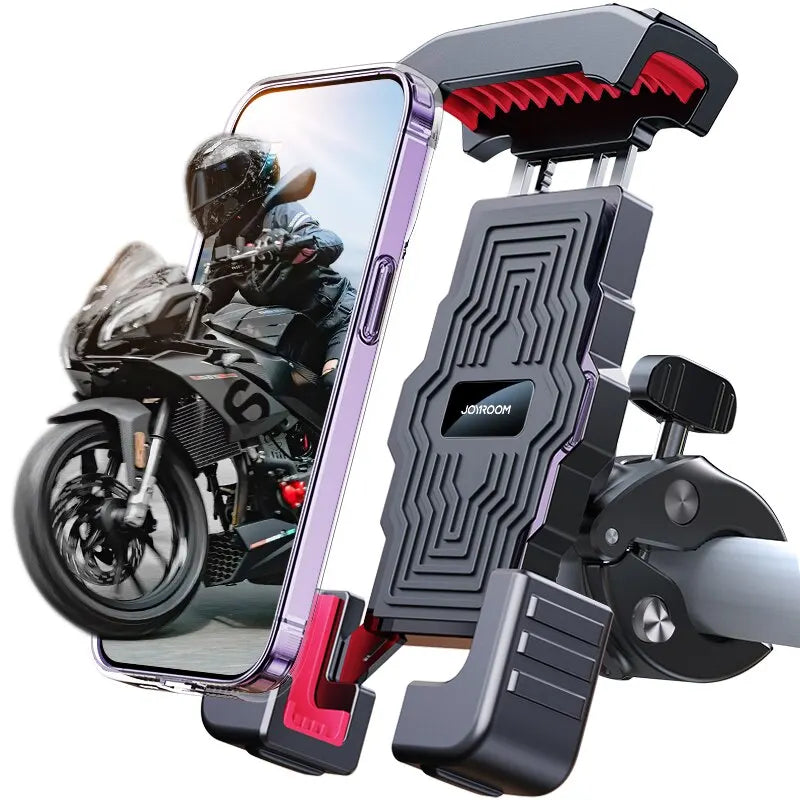 Joyroom Motorcycle Phone Holder Mount Quick Install 1s Automatically Lock & Release,Widely for Phone 4.7"-7'' Bike Phone Holder