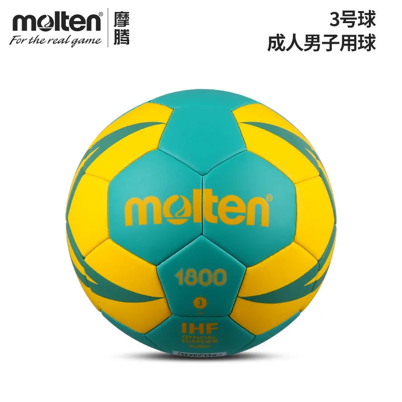 Bola de Handebol Molten HX1800 Sem Inflação Tamanho Padrão Oficial 0/1/2/3 PU Costurada à Mão para Treinamento Indoor de Crianças