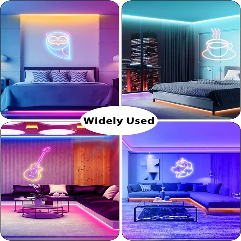 10M/32.8ft TUYA LED Neon Strip Lights Waterproof RGBIC Neon Rope Lights WiFi Flexible Tape with Chasing Effect work with Aleax